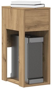 vidaXL Suporte torre de computador com gaveta 30x44x74 cm artisiano