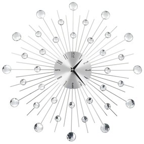 50642 vidaXL Relógio de parede com movimento quartzo design moderno 50 cm