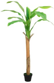 Árvore bananeira artificial com vaso 180 cm verde