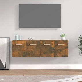 vidaXL Armários parede 2pcs 60x36,5x35 cm derivados madeira fumado