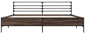 Estrutura de cama 200x200cm derivados madeira/metal