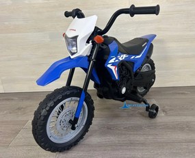 Mota elétrica 12V  para crianças 3 a 6 anos Honda CRF250L Azul