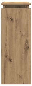 Mesa consola 80x30x80 cm derivados madeira carvalho artisiano