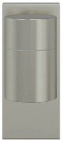 Luzes de Parede Externas 2 pcs Aço Inoxidável Prata IP44
