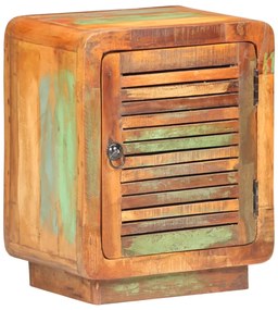 Mesa de cabeceira 40x30x50 cm madeira recuperada maciça