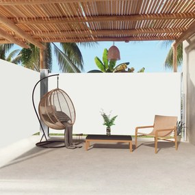 vidaXL Toldo lateral retrátil 180x600 cm cor creme