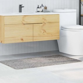 Tapete de Banho Retangular Cinzento 70x120 cm Polipropileno Antiderrapante