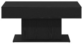 Mesa de Café vidaXL Preta em Carvalho 96x50x45 cm Madeira Revestida