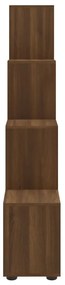 Estante escada derivados de madeira 142 cm carvalho castanho