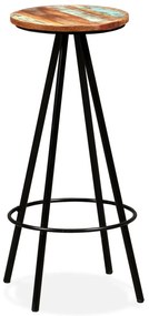 Conjunto de bar 7 pcs madeira recuperada maciça