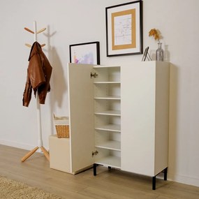 Aparador "Alba" - Branco - 72x119x34cm - Design Moderno