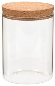 Frascos de vidro com tampas de cortiça 6 pcs 650 ml