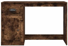 Secretária c/ gaveta 115x50x75 deriv. madeira carvalho fumado