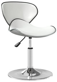 Cadeira de jantar couro artificial branco