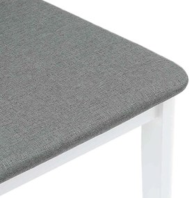 Cadeiras de jantar com almofadões 2 pcs madeira maciça branco