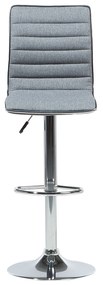 Conjunto de 2 bancos de bar em tecido cinzento LUCERNE Beliani