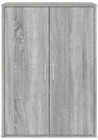 Aparadores 2 pcs 60x31x84 cm derivados madeira cinzento sonoma