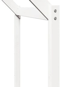 Telhado de cama infantil 203x95,5x142 cm pinho maciço branco