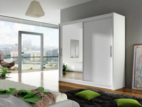 Roupeiro Closico Pallor VI, Branco, 215x180x58cm, 148 kg, Portas para roupeiro: Deslizante, Número de prateleiras: 5, Número de prateleiras: 5