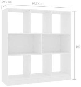 Estante 97,5x29,5x100 cm derivados de madeira branco