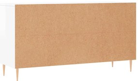 Banco sapateira 102x35x55 cm derivados madeira branco brilhante