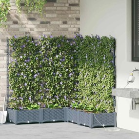 Jardineiras de Jardim 1 pc Cinzento-claro 120 x 120 x 126 cm