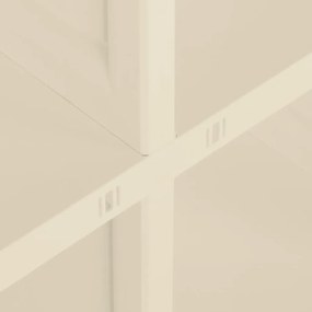 Armário de plástico 79x43x85,5 cm design de madeira branco nata