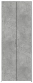 Armário alto 70x42,5x185 cm derivados madeira cinzento cimento