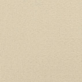 Sofá-cama com colchão 90x200 cm tecido cor creme