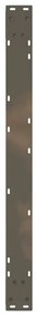 Pés para mesa de jantar 2 peças aço natural 90x(72-73,3) cm aço