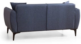 Sofá "Belissimo" de 2 Lugares – Azul – 180x95x67 cm – Design Moderno