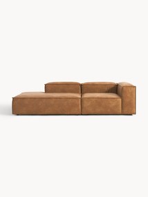Módulo com chaise longue em pele Lennon