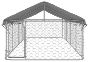 Canil de exterior com telhado 600x200x150 cm