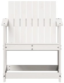 Cadeira de jardim 62x56x77 cm madeira de pinho maciça branco