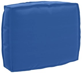 vidaXL Almofada Azul Royal para Palete - Encosto 50 x 40 x 12 cm, Tecido Oxford