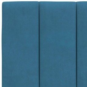 Cama com colchão 120x200 cm veludo azul