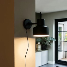 LED Smart wandlamp zwart incl. Wifi A60 - Chappie Retro