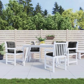 vidaXL Almofadões lombares p/ cadeiras de jardim 4pcs tecido antracite