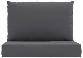 Almofadões de paletes 2 pcs tecido oxford antracite
