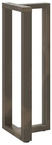 Pés de mesa de bar em forma de T, 2 peças, preto, 40x35x(110-111) cm,