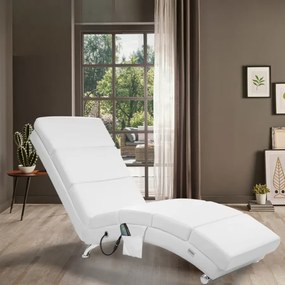 Poltrona Relax London com função de massagem e aquecimento Branca