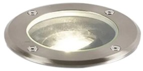 LED Foco de chão exterior inteligente em aço inoxidável com Wi-Fi GU10 IP65 - Delux Moderno