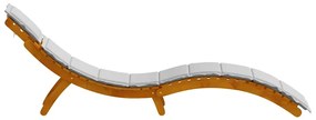 Conjunto de Espreguiçadeiras com Almofadas 2 pcs Cinza Claro Madeira S