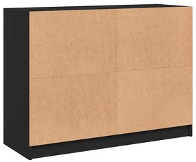 Aparador 102x37x75,5 cm derivados de madeira preto