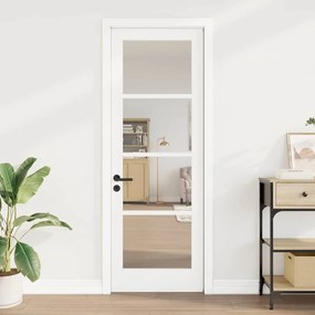 porta interior com vidro 'ORKDAL'branca 73,5x211x4 cm