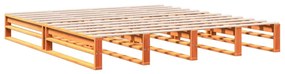 Cama com estante sem colchão 200x200 cm pinho maciço