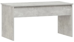 Mesa de centro102x50,5x52,5cm madeira processada cinza cimento