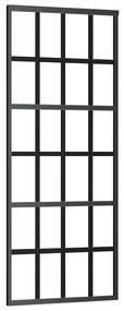Porta deslizante c/ conj. ferragens 76x205cm vidro ESG preto