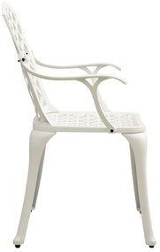 3 pcs conjunto bistrô alumínio fundido branco