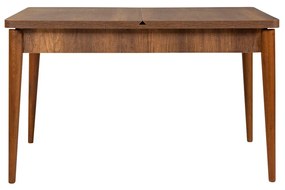 Conjunto de Mesa de Jantar Extensível e Cadeiras Vina – Nogueira – Mes
